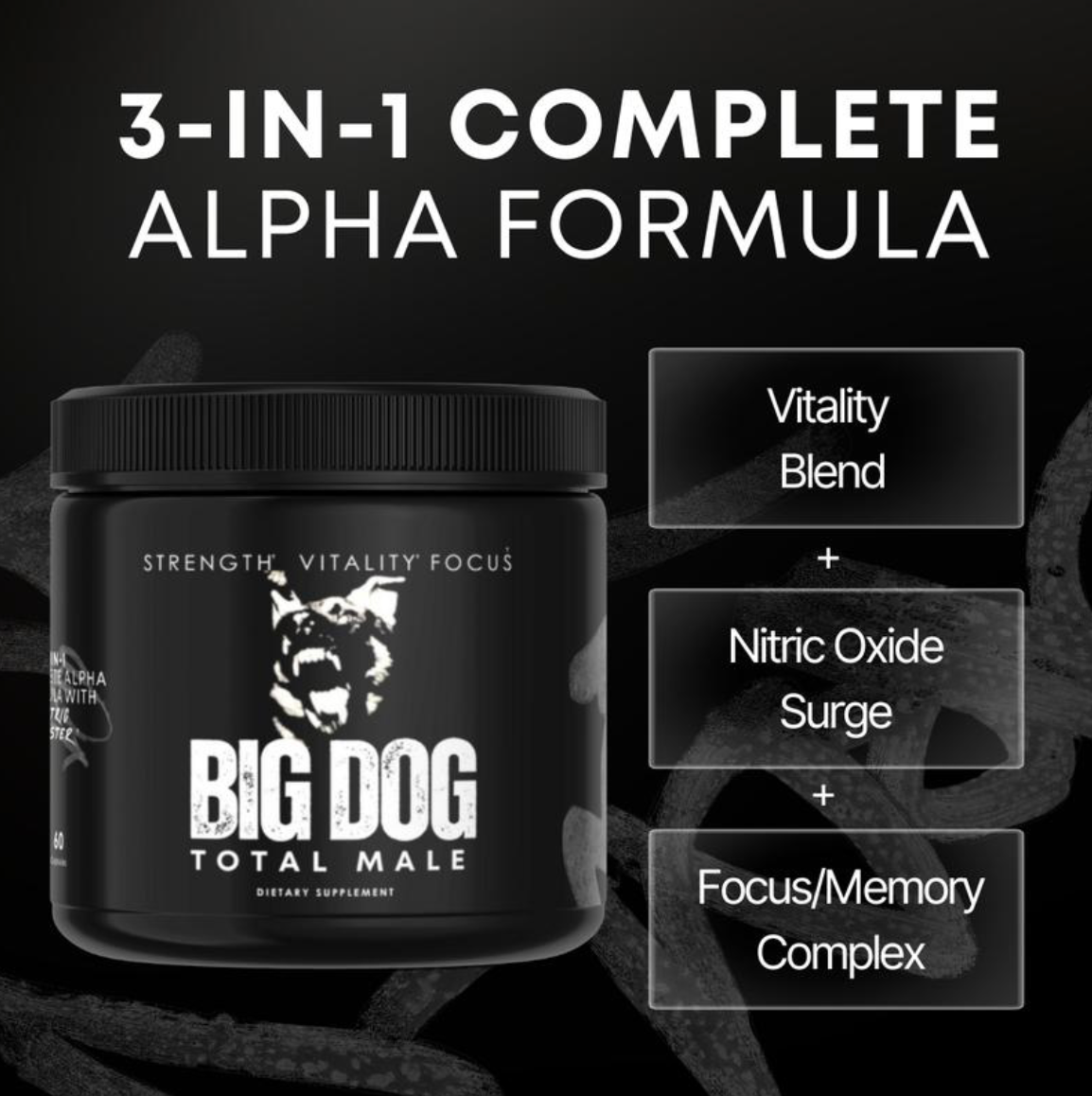 BIG DOG Total Male  3-in-1 Men's Performance Formula