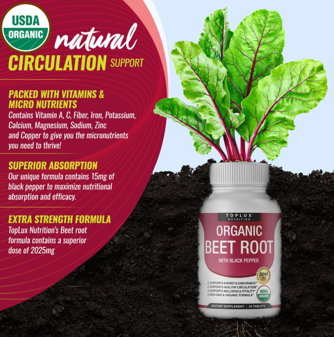 Organic Beet Root Tablets